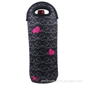 Wine Gift Bag, 3mm Neoprene with Special Pattern Printing, Premium Promotional ItemNew